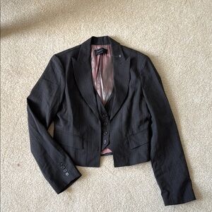 BCBGMaxAzria Black Pinstripe Blazer